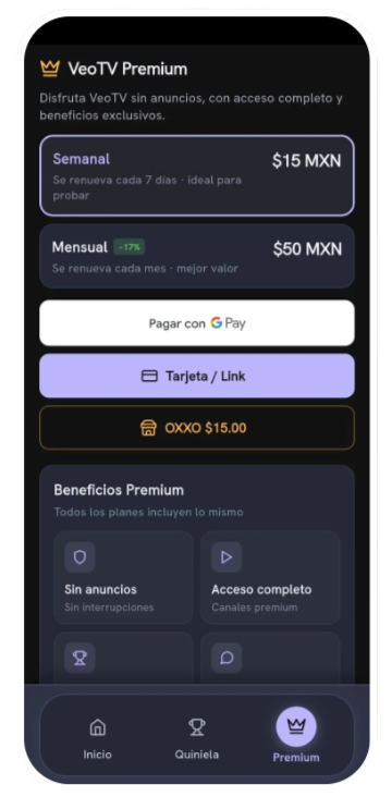 VeoTV reproductor